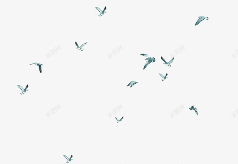 绿色清新飞鸟漂浮png免抠素材_88icon https://88icon.com 免抠PNG 清新 漂浮素材 绿色 飞鸟