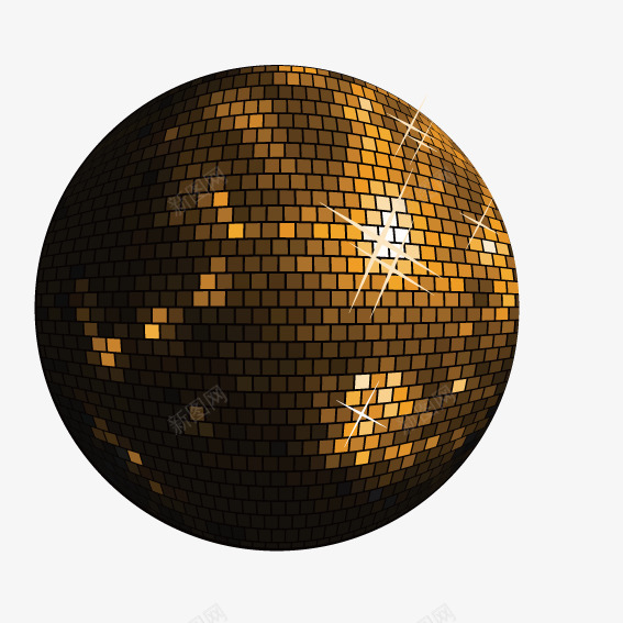 亮片拼接球体png免抠素材_88icon https://88icon.com 亮片 拼接 球体