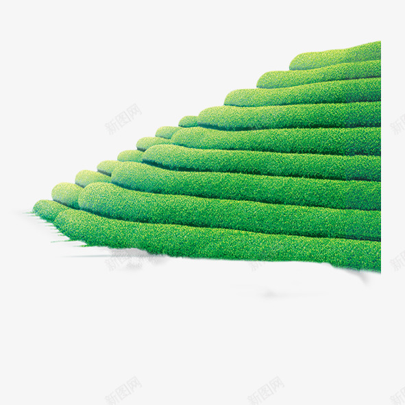 茶田png免抠素材_88icon https://88icon.com 梯田 绿色