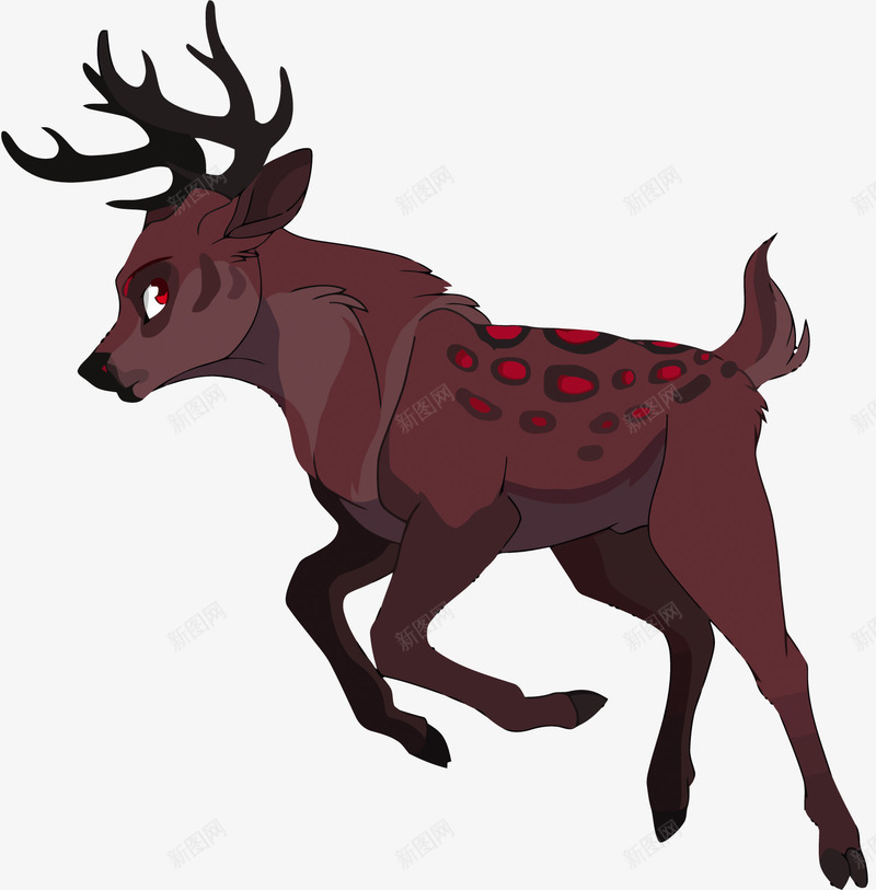 森林里的梅花鹿矢量图eps免抠素材_88icon https://88icon.com 卡通 手绘 梅花鹿PNG矢量图 梅花鹿免扣PNG图 森林 鹿矢量 矢量图