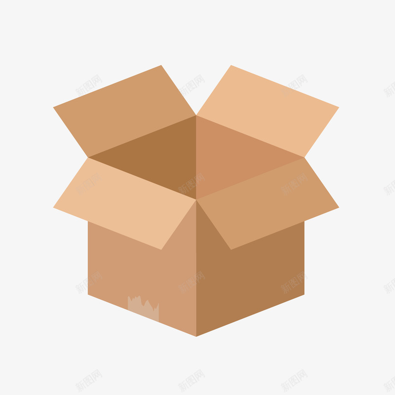 卡通手绘棕色盒子图矢量图eps免抠素材_88icon https://88icon.com 免抠图PNG 卡通 手绘 棕色 盒子 矢量图