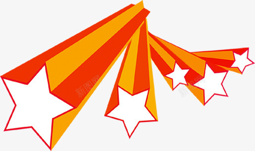 红色线条立体五角星惊喜国庆png免抠素材_88icon https://88icon.com 五角星 国庆 惊喜 立体 红色 线条