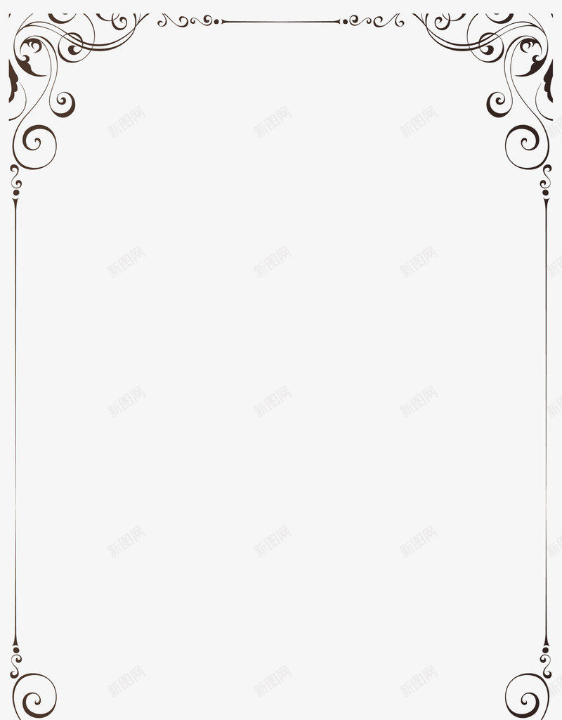 简约时尚变宽png免抠素材_88icon https://88icon.com 变宽 唯美 简约 边框 邀请函