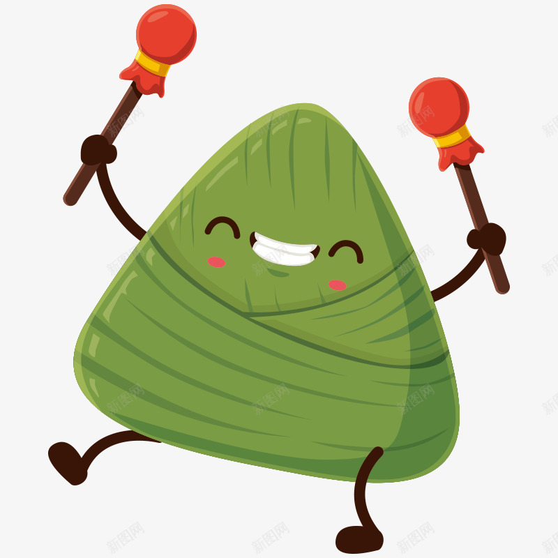 绿色纹理粽子食物元素png免抠素材_88icon https://88icon.com 创意 打鼓 端午节 粽子 纹理 绿色 节日 锤子 食物
