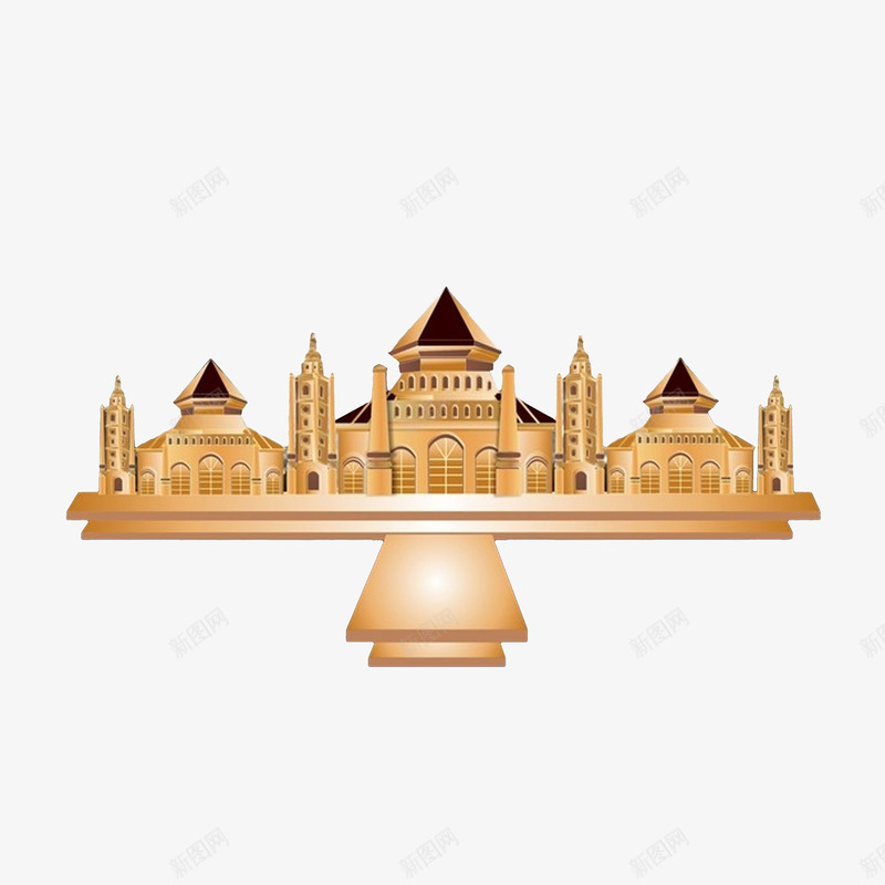 宏伟城堡建筑png免抠素材_88icon https://88icon.com 宏伟城堡建筑 效果图 金碧辉煌 金色城堡