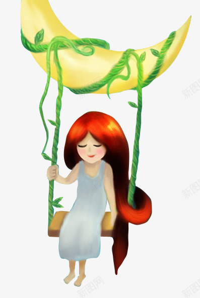中秋节手绘月亮千秋女孩装饰元素png免抠素材_88icon https://88icon.com 中秋节 中秋节手绘月亮千秋女孩装饰元素 女孩 手绘 月亮千秋 装饰 装饰元素