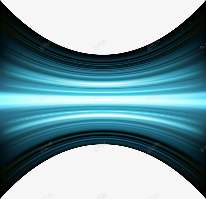 蓝色闪耀弧形png免抠素材_88icon https://88icon.com 光辉线条 清新弧形 科幻线条 简约弧形 蓝色弧形 闪耀线条