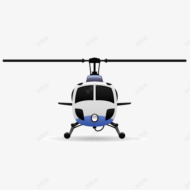 飞机的正面矢量图ai免抠素材_88icon https://88icon.com 交通工具 卡通 正面 直升飞机 行驶 驾驶 矢量图