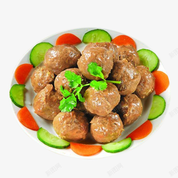 盘子里的美食牛肉丸子png免抠素材_88icon https://88icon.com 丸子 潮汕牛肉 牛肉 盘子里的食物 美食 餐饮 饭店