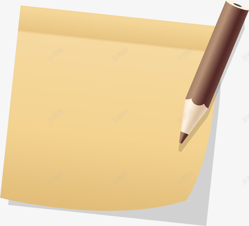 卡通黄色纸张png免抠素材_88icon https://88icon.com 免抠PNG 卡通 纸张 翻页 钱包 阴影 黄色