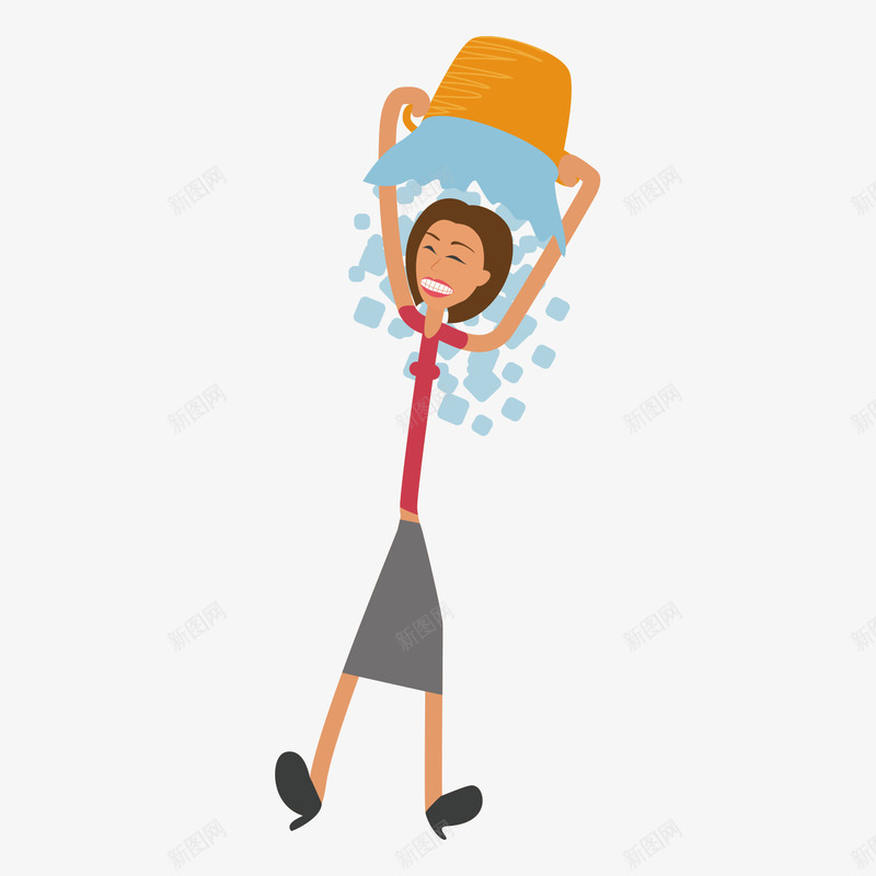 冰桶挑战插画矢量图ai免抠素材_88icon https://88icon.com 世界渐冻人日 公益 关爱渐冻人 冰桶挑战 广告设计 慈善工程 插画 渐冻人 渐冻人日 爱心 社会公益 矢量图