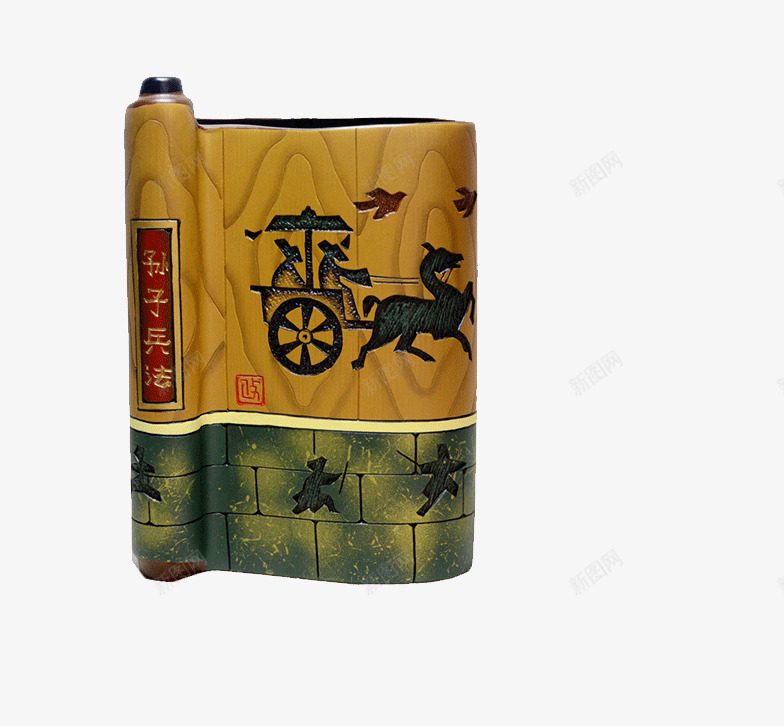 办公室工艺品彩陶摆件png免抠素材_88icon https://88icon.com 书卷摆件 创意家居装饰品 开业礼品 陶瓷摆件