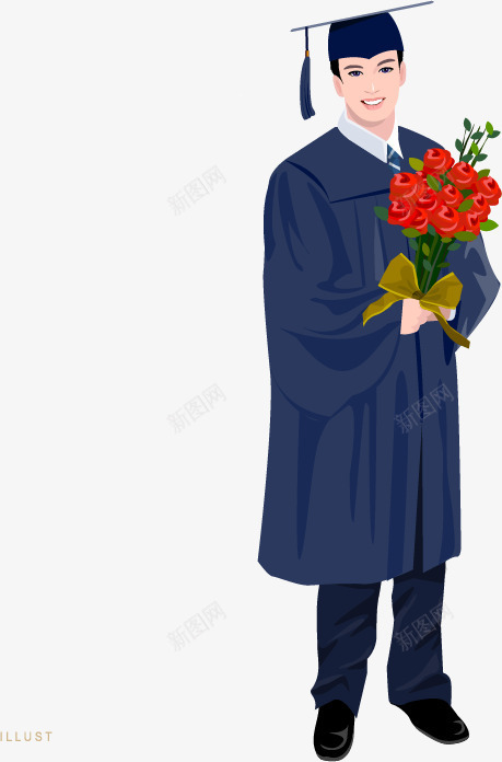 卡通毕业生矢量图ai免抠素材_88icon https://88icon.com 卡通毕业生 婚礼 庆典 毕业 毕业庆典 矢量图