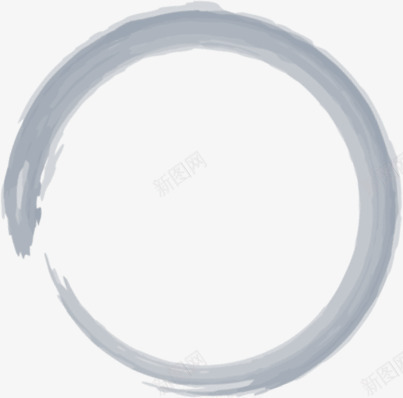 灰色墨迹水墨画圆环中秋png免抠素材_88icon https://88icon.com 中秋 墨迹 水墨画 灰色