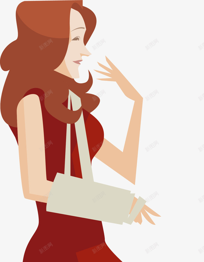 骨折的女人png免抠素材_88icon https://88icon.com 右手骨折 女人 打石膏 捂嘴笑 病人 病患 绑带 重伤 骨折