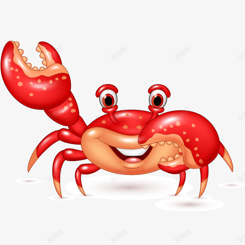 螃蟹矢量图ai免抠素材_88icon https://88icon.com 卡通螃蟹 大闸蟹 海鲜 矢量螃蟹免抠PNG 螃蟹 食材 矢量图