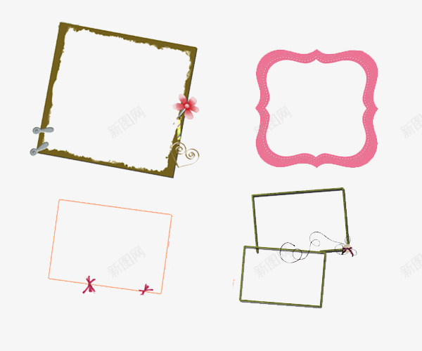 线条简易相框png免抠素材_88icon https://88icon.com 对话框 方形 框架 简易 线条