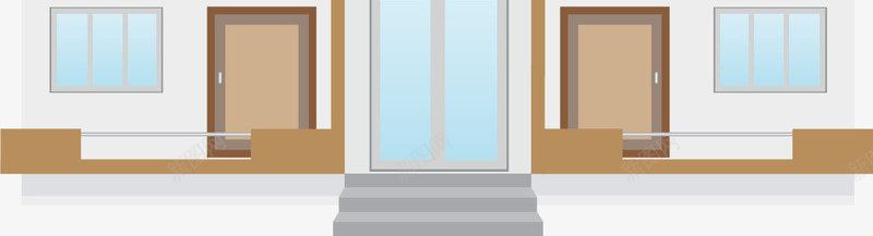 住宅房建筑png免抠素材_88icon https://88icon.com 卡通 居民区剪影 楼房 科技楼 科技楼房 科技楼梯