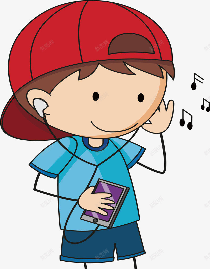 用手机听音乐的孩子矢量图ai免抠素材_88icon https://88icon.com 休闲娱乐 听歌 听音乐 小朋友音乐 手机音乐 矢量png 矢量图 音乐欣赏