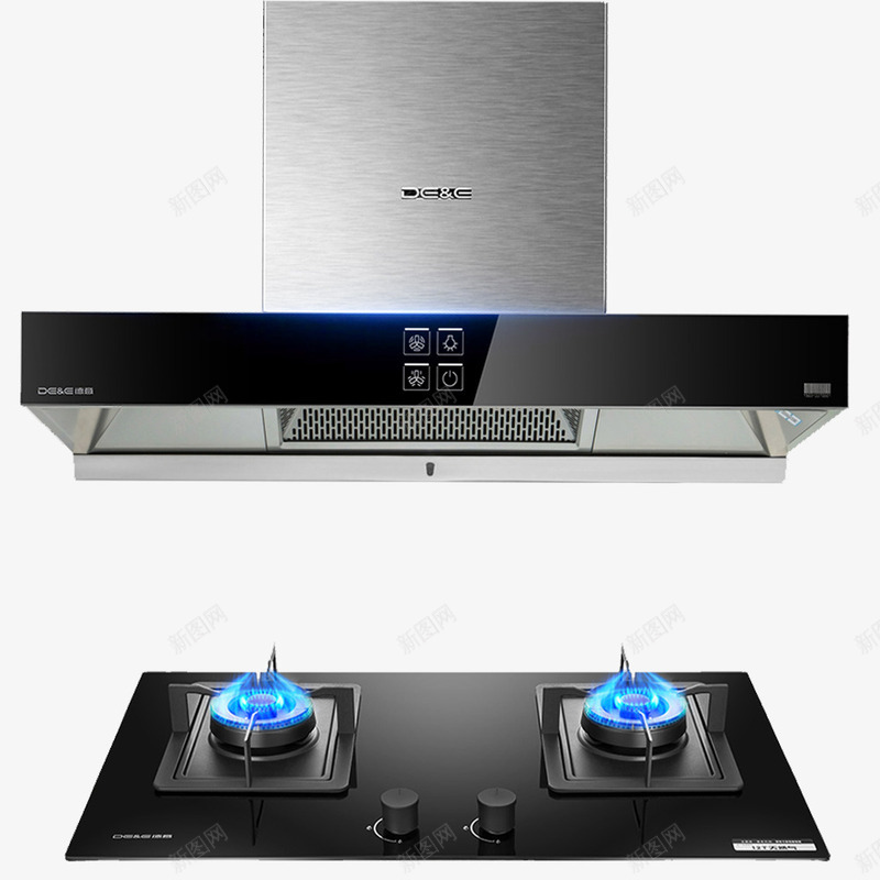 智能吸油烟机燃气灶图案png免抠素材_88icon https://88icon.com 产品实物 厨卫 厨房 吸油烟机 天然气灶 抽油烟机 油烟机 燃气灶 电器 自动清洗