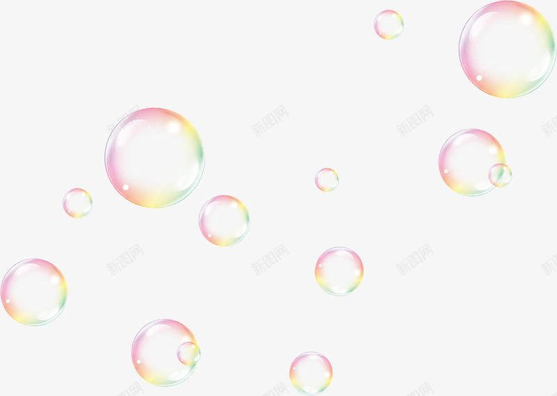 春天彩色泡泡装饰png免抠素材_88icon https://88icon.com 彩色 春天 泡泡 装饰