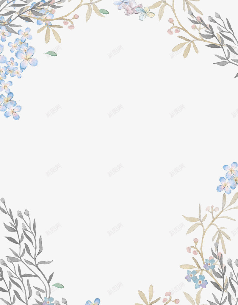 手绘花草背景png免抠素材_88icon https://88icon.com 小清新花草装饰 文艺花草PPT制作 植物插画 海报设计 背景 花环 花草包装礼盒 花草插画 花草装饰