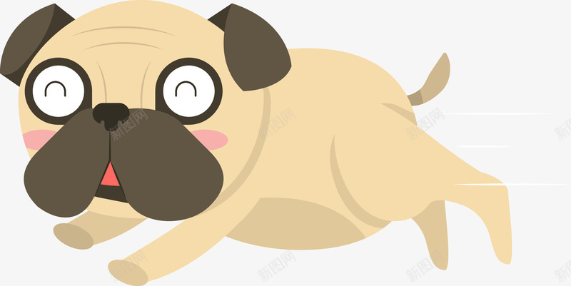 奔跑的卡通小狗矢量图ai免抠素材_88icon https://88icon.com 动物 卡通动物 可爱动物 宠物 宠物狗狗 小狗 狗狗 矢量动物 矢量图