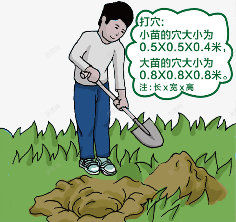 挖坑种树png免抠素材_88icon https://88icon.com 土坑 挖坑 挖坑植树的小男孩 挖坑的小男孩 挖树坑 植树挖坑 种树挖坑