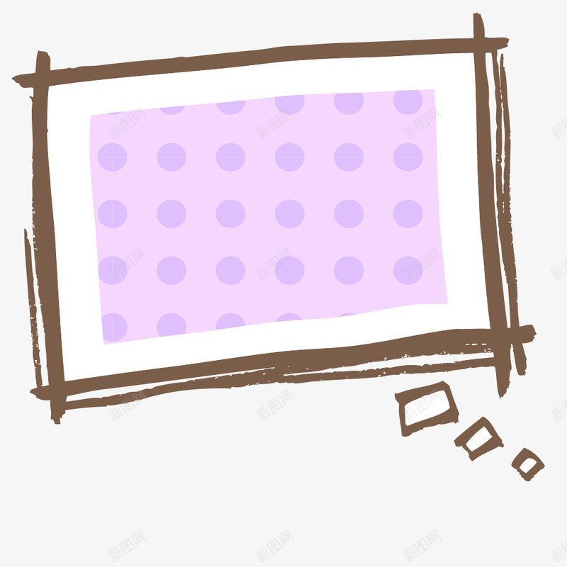 水墨长方形对话框png免抠素材_88icon https://88icon.com 创意 对话框 手绘图 水墨 紫色对话框 线条