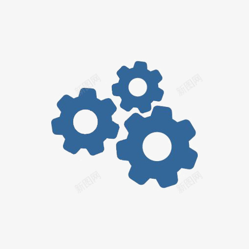 蓝色齿轮png免抠素材_88icon https://88icon.com 创意齿轮 扁平化齿轮 设计感 零件 齿轮免扣PNG 齿轮装饰