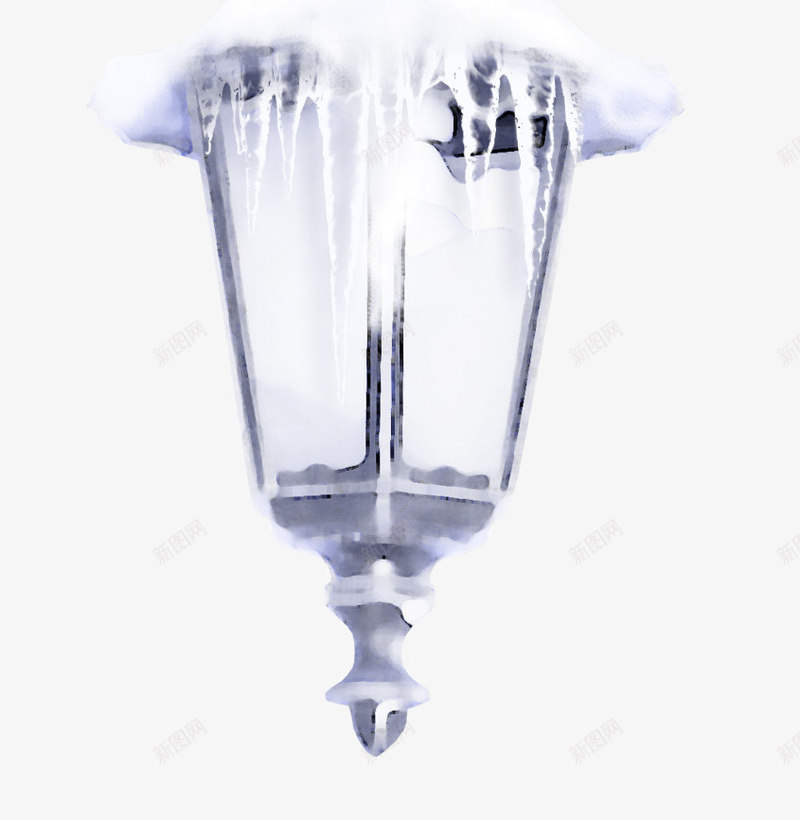雪地吊灯路灯白色png免抠素材_88icon https://88icon.com 吊灯 白色 路灯 雪地