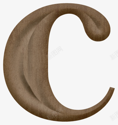 木质雕刻字母cpng免抠素材_88icon https://88icon.com 字母c 木头 木纹 棕色 雕刻