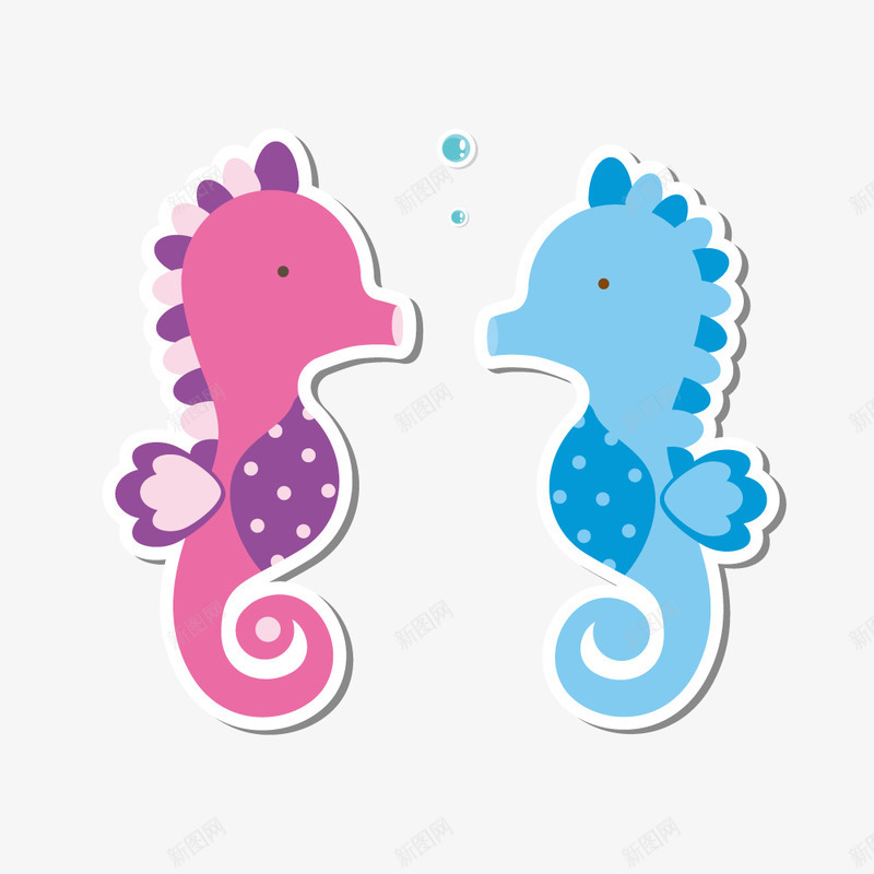 手绘海洋生物海马矢量图ai免抠素材_88icon https://88icon.com 彩色水母 手绘 水母 海星 海洋 海豚 海马 海龟 矢量图 石斑鱼 鲨鱼