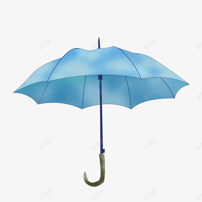手绘唯美雨伞png免抠素材_88icon https://88icon.com 动漫 唯美 手绘 手绘唯美动漫雨伞 蓝色 雨伞