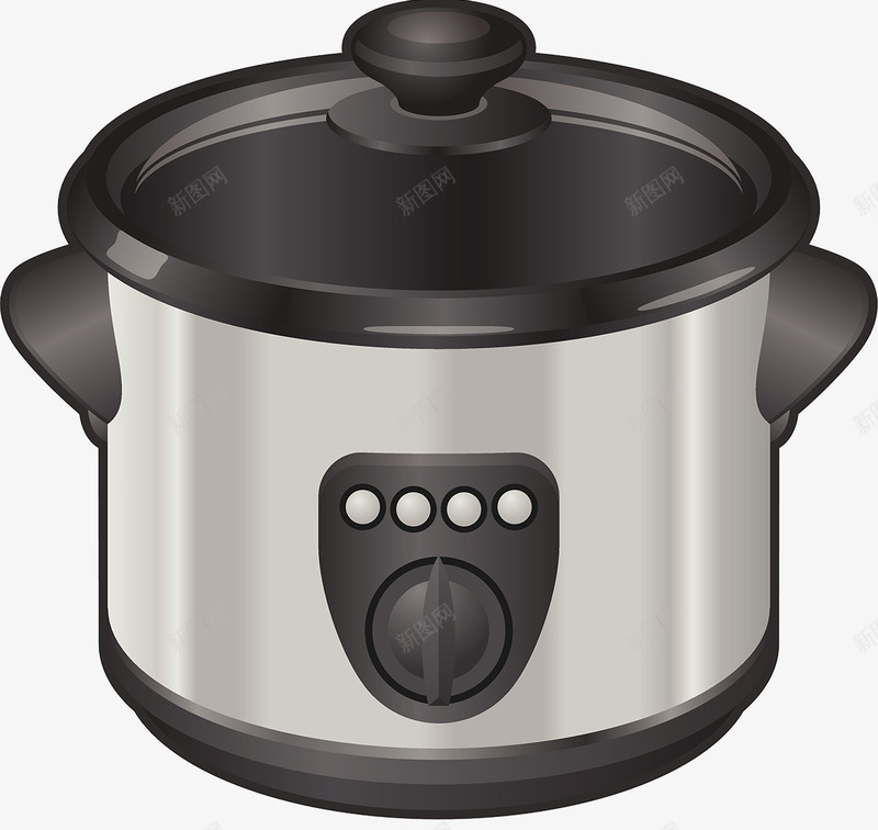厨房高压锅png免抠素材_88icon https://88icon.com 厨卫电器 厨房工具 蒸煮 高压锅