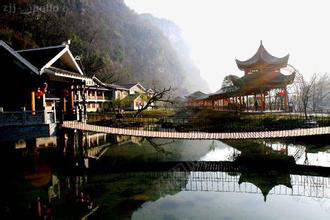 水上的小桥人家png免抠素材_88icon https://88icon.com 亭子 张家界 房子 旅游 桥 水 风景