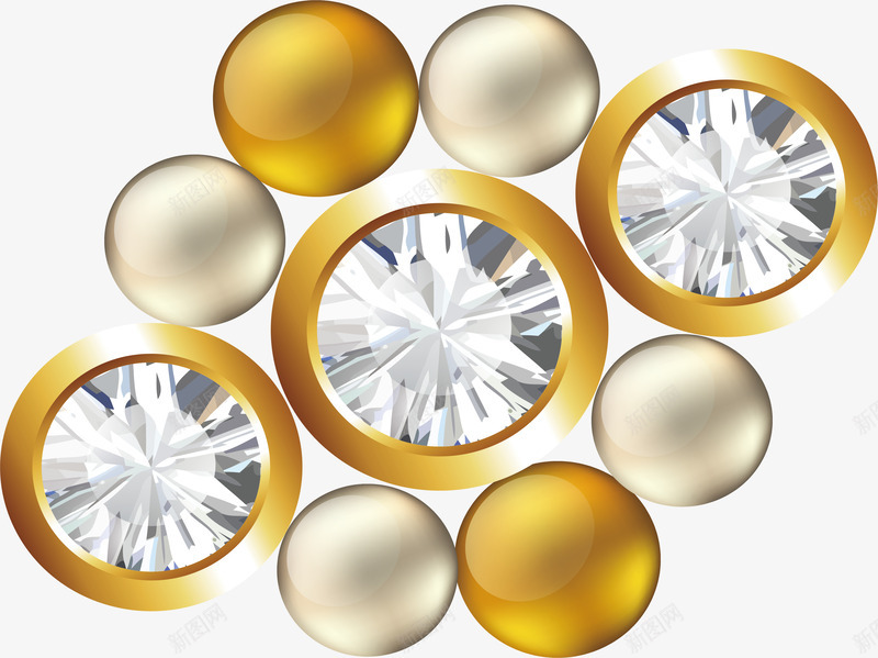 美丽的镶嵌钻石矢量图eps免抠素材_88icon https://88icon.com 珠宝 矢量png 精美珠宝 钻石 镶嵌钻石 闪耀钻石 矢量图