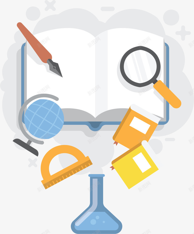 翻开的书本读书日海报矢量图ai设计背景_88icon https://88icon.com 世界读书日 国际读书日 矢量png 翻开的书本 读书日 矢量图