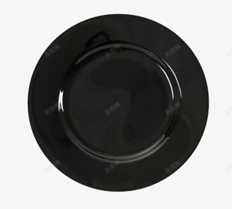 黑色圆盘png免抠素材_88icon https://88icon.com 圆盘 盘子 餐具 黑盘子