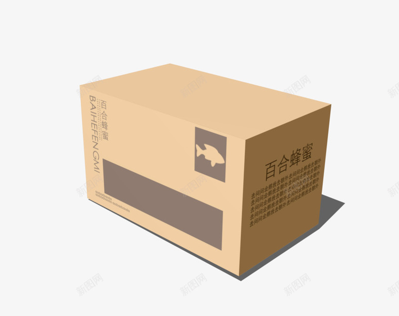 百合蜂蜜包装盒psd_88icon https://88icon.com 包装盒效果图 牛皮纸 百合蜂蜜 贴图
