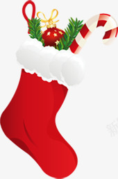红色圣诞袜子首页png免抠素材_88icon https://88icon.com 圣诞 红色 袜子