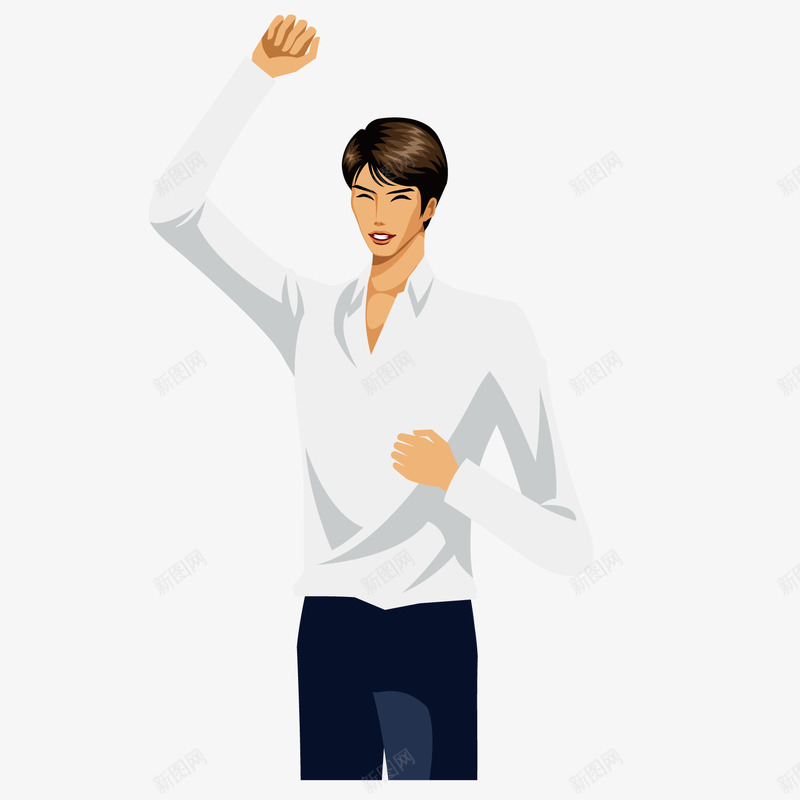 激情澎湃的男子矢量图ai免抠素材_88icon https://88icon.com 卡通 拼搏 斗志昂扬的男孩 激情澎湃的男子 自主创业 矢量图