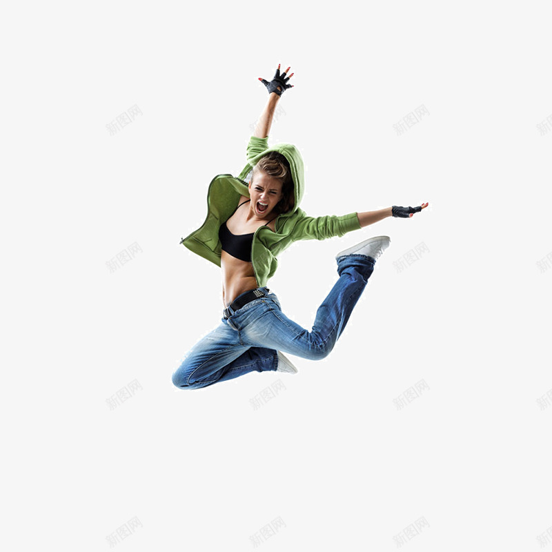 跳跃的女生png免抠素材_88icon https://88icon.com 健康 女生 生命在于运动 跳跃 运动