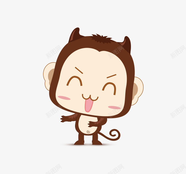 卡通人物psd免抠素材_88icon https://88icon.com 人物 动漫脸 卡通 吉祥物 小人 手绘 猴子 童趣