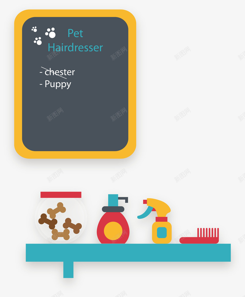宠物美容广告牌修毛用品png免抠素材_88icon https://88icon.com 修毛用品矢量 宠物美容修毛用品矢量 宠物美容广告牌 宠物美容广告牌修毛用品矢量图