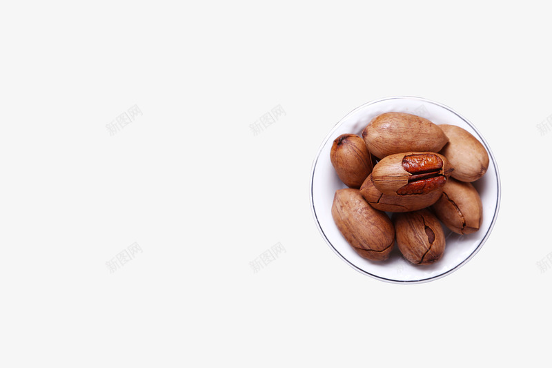 一盘碧根果png免抠素材_88icon https://88icon.com 坚果 干果 美味碧根果 美食 营养