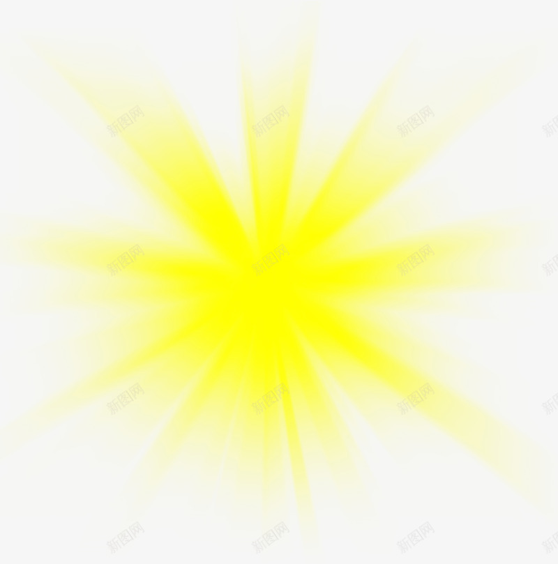 黄色放射性效果图png免抠素材_88icon https://88icon.com 放射性 效果图 黄色