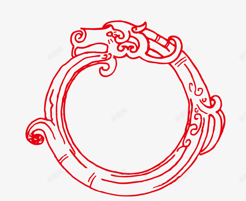 中式圆形图腾边框矢量图ai免抠素材_88icon https://88icon.com PNG图片 中式 中式圆框 图腾 圆图腾 圆形 电火花 矢量图 矢量素材 边框