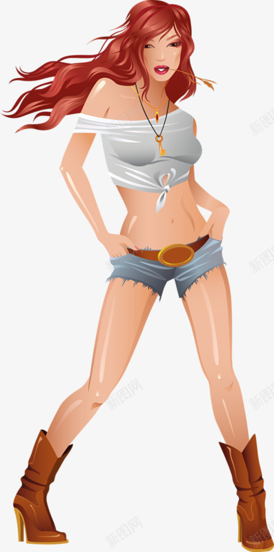 时尚摩登女郎png免抠素材_88icon https://88icon.com 女郎 好看 摩登 时尚