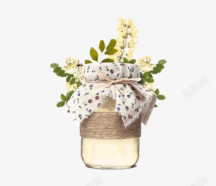 茉莉花蜜png免抠素材_88icon https://88icon.com 灌装 茉莉花 蜂蜜